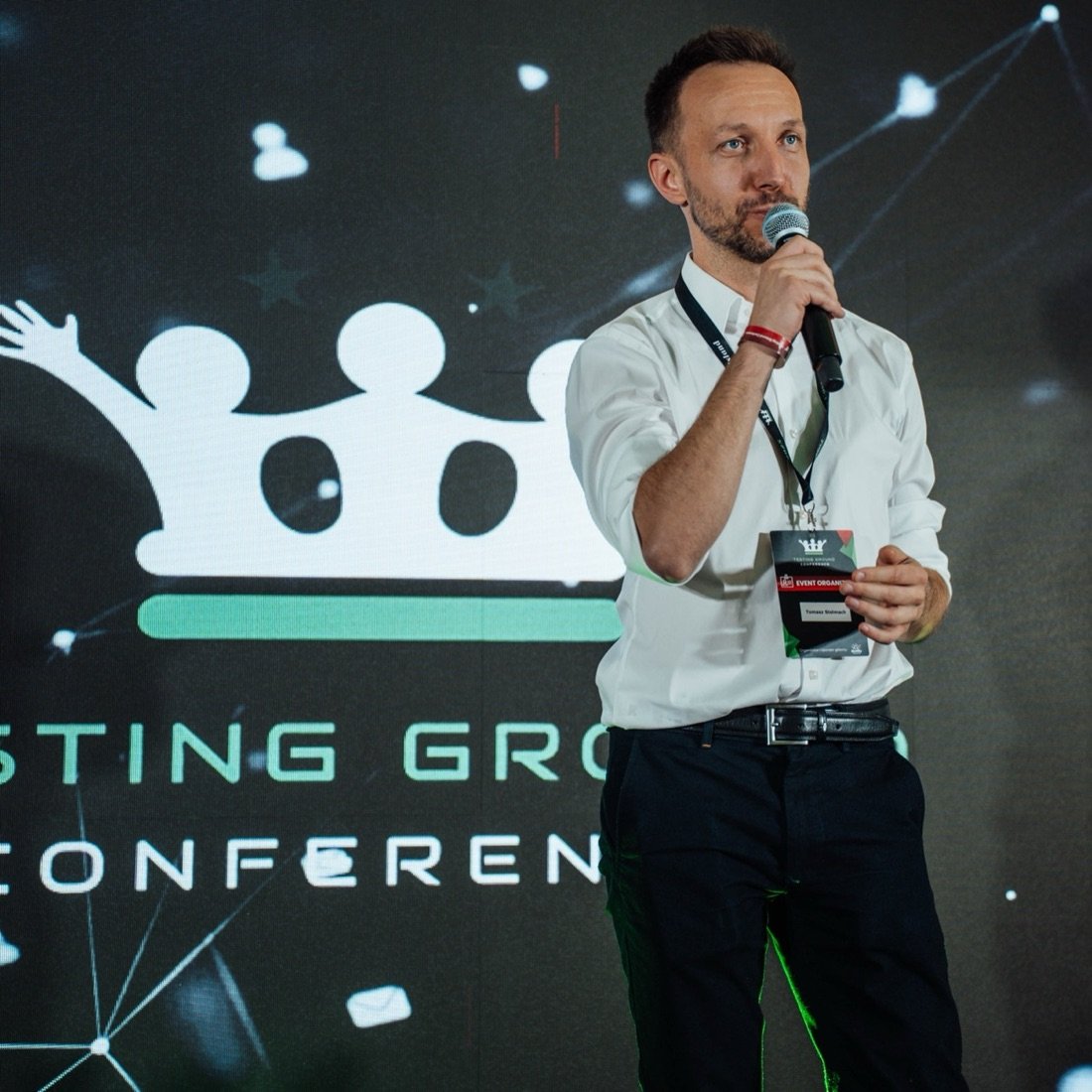 Tomasz Stelmach podczas Testing Ground Conference